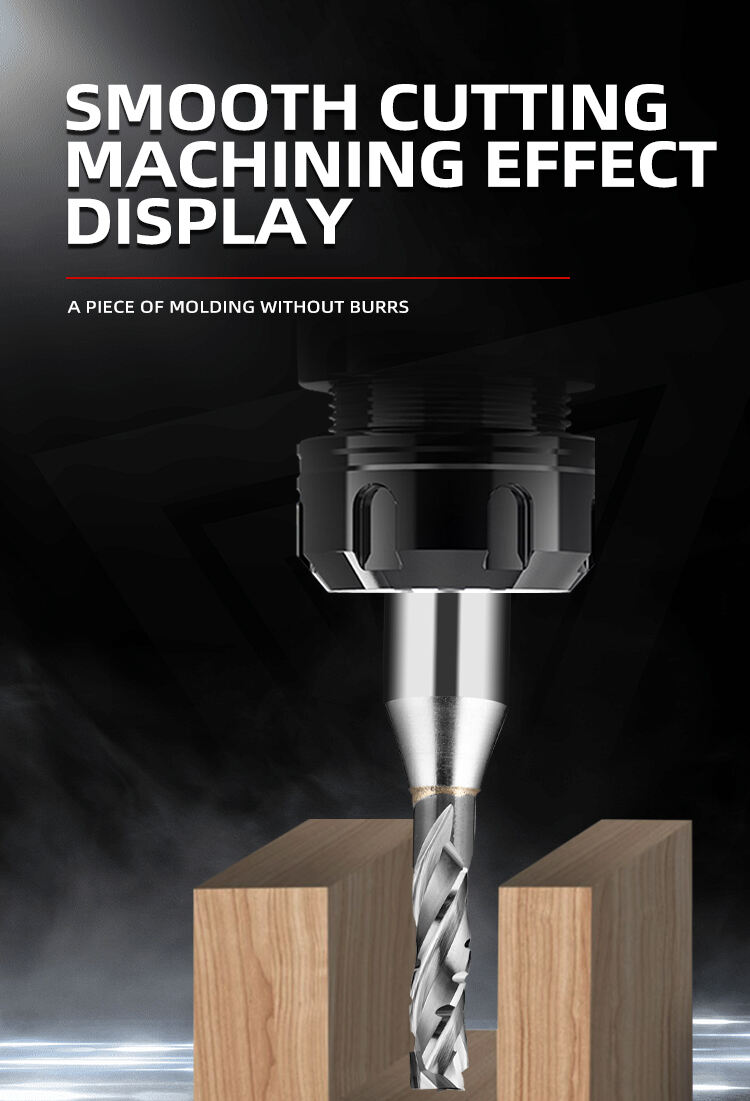 TCT Two Flutes UP DOWN Cut 1/2 Shank Milling Cutter Engraving Slotting Woodworking for MDF Plywood Chipboard Wood End mill factory