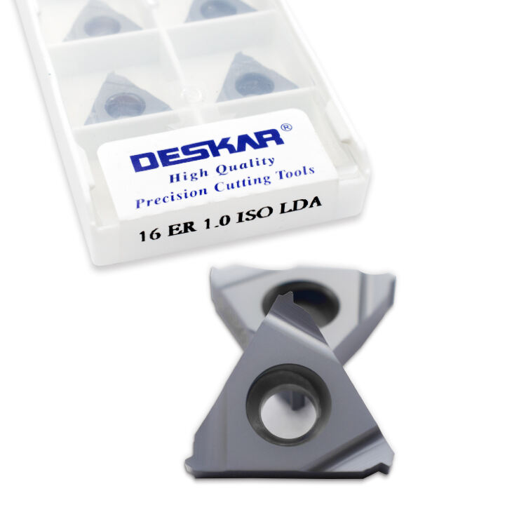 DESKAR 16 ER 1.0 ISO LDA Indexable Tungsten Carbide Threading Lathe Inserts for Threaded Lathe Holder supplier