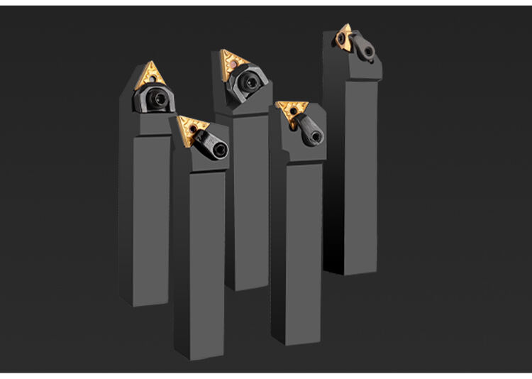 DESKAR CNC Tool Holder with Indexable External Turning Set Carbide Inserts for Steel Workpiece Turning  lathe holder cnc cutting details