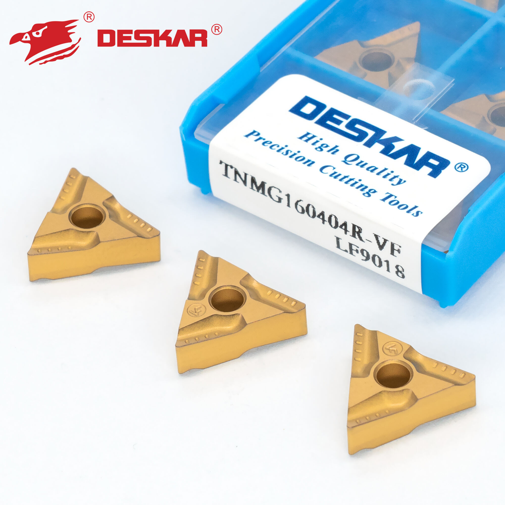 DESKAR TNMG160404R-VF LF9018 CNC Carbide Insert Lathe Turning Insert For Stainless Steel tnmg 160408 details