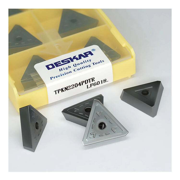 DESKAR TPKN2204PDTR LF6018 Milling Turning Tools Carbide Inserts CNC Lathe Mill Cutter Blades For Stainless Steel factory