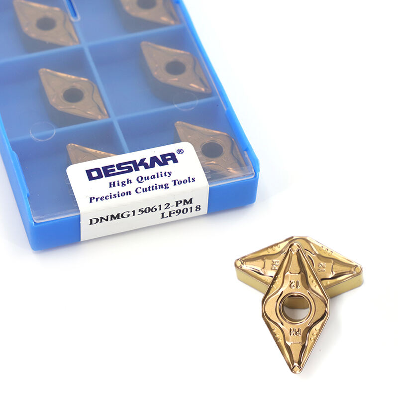 DESKAR DNMG150612-PM LF9018 High Quality Carbide Inserts External Turning Tool CNC Lathe Cutter Tools For Hard Steel factory