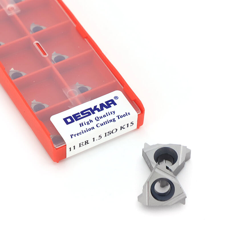 DESKAR 11 ER 1.5 ISO K15 Indexable Tungsten Carbide Threading Lathe Inserts for Threaded Lathe Holder supplier
