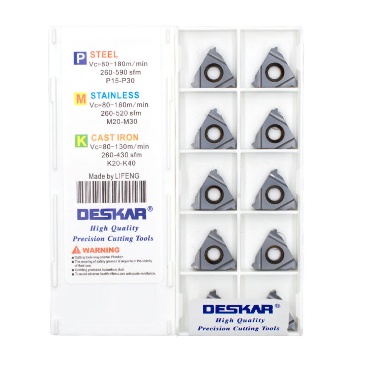 DESKAR 16 ER 14 W LDA Indexable Tungsten Carbide Threading Lathe Inserts supplier