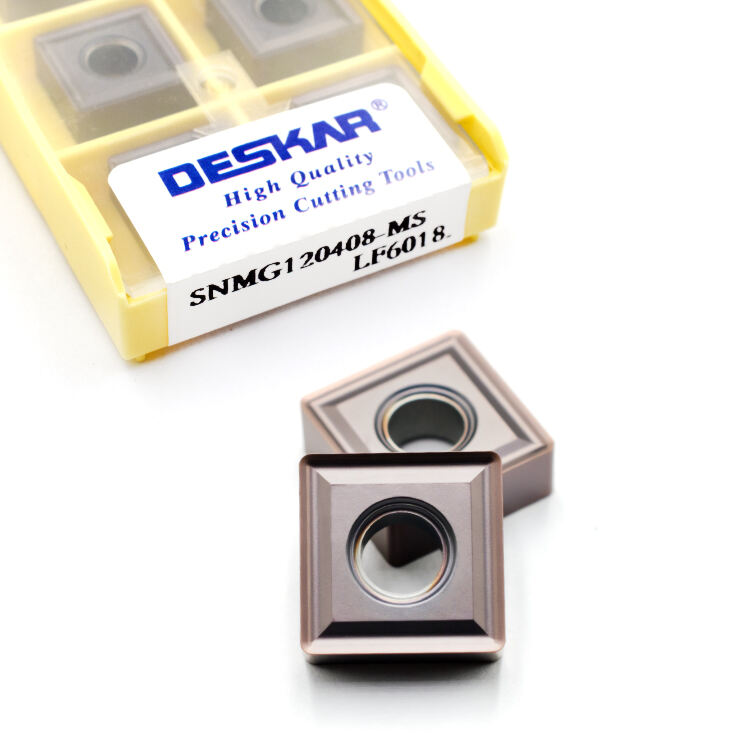 DESKAR SNMG120404-MS LF6018 Square CNC Lathe Turning Tools Carbide Insert Have Excellent Toughness Medium Machining factory