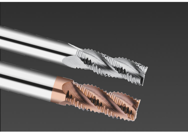DESKAR Tungsten carbide rouging end mill for steel and aluminum with coarse skin cutter CNC Machine Wave edge milling cutter factory