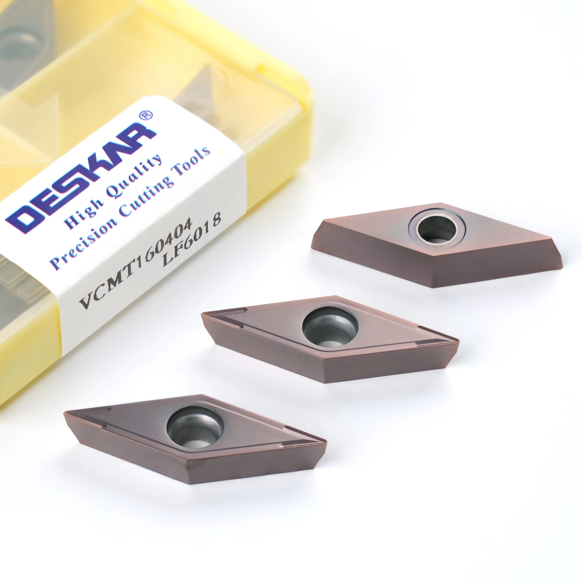 DESKAR VCMT160404 LF6018 Internal Turning Tools Carbide inserts Lathe cutter Cutting Tool