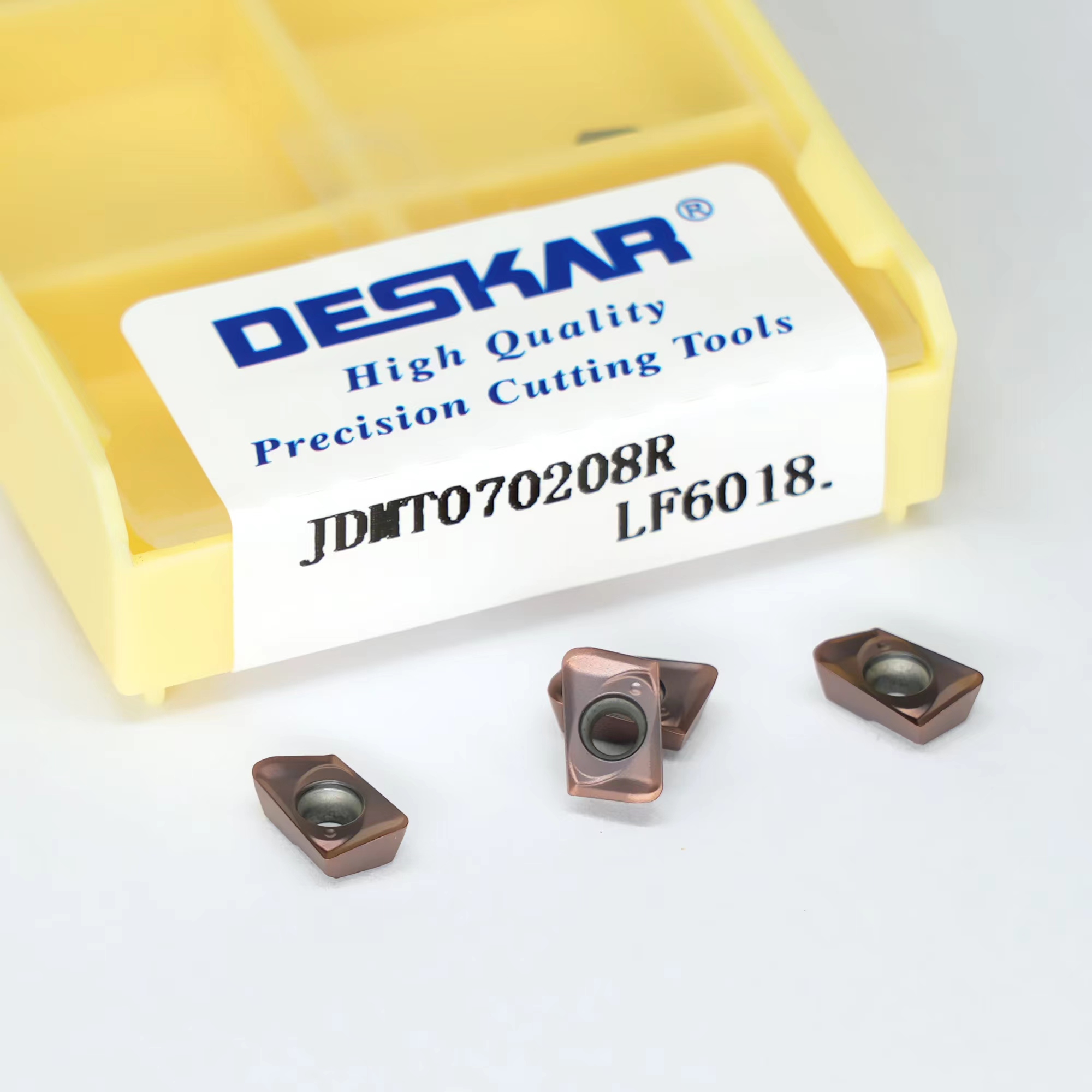 DESKAR JDMT070208R LF6018 CNC Milling Carbide Inserts Lathe Cutter Cutting Turning Blades For Stainless Steel
