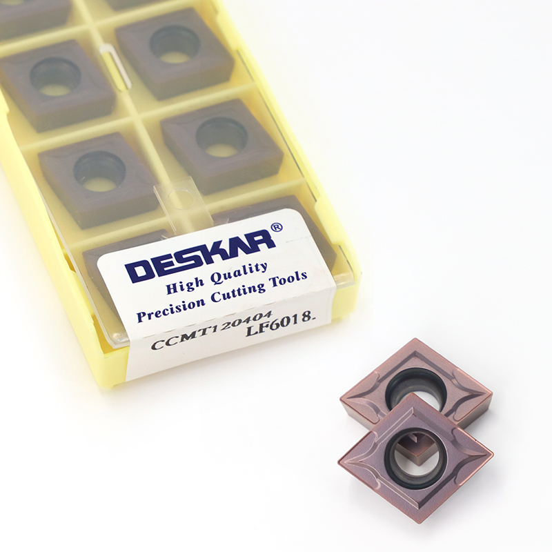 DESKAR CCMT120404 CCMT120408 LF6018 Internal Turning Tool Carbide Insert For Steel