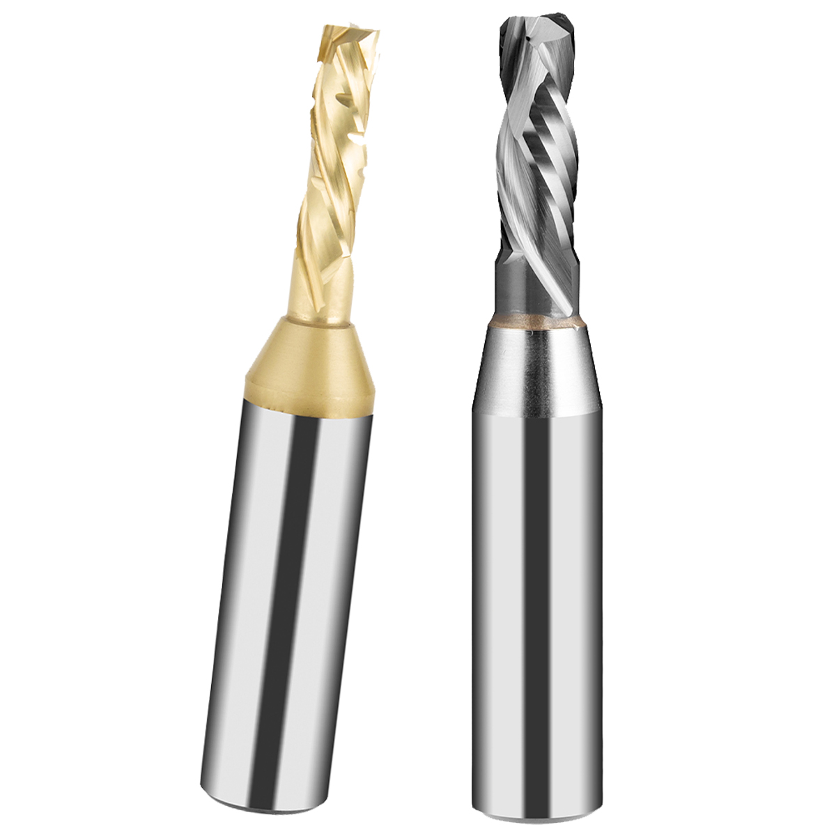 TCT Two Flutes UP DOWN Cut 1/2 Shank Milling Cutter Engraving Slotting Woodworking for MDF Plywood Chipboard Wood End mill