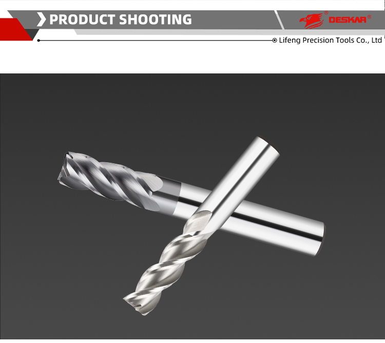 DESKAR Cnc End Mill Cutting Tool Tungsten Milling Cutter Endmill Carbide End Mills 4 Flutes for Steel End Mill Flat Cnc Cutting details