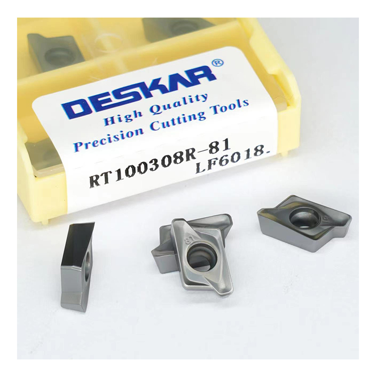 DESKAR RT100308R-81 LF6018 CNC Lathes Tools Milling Inserts High Quality Carbide Inserts For Steel/Stainless Steel