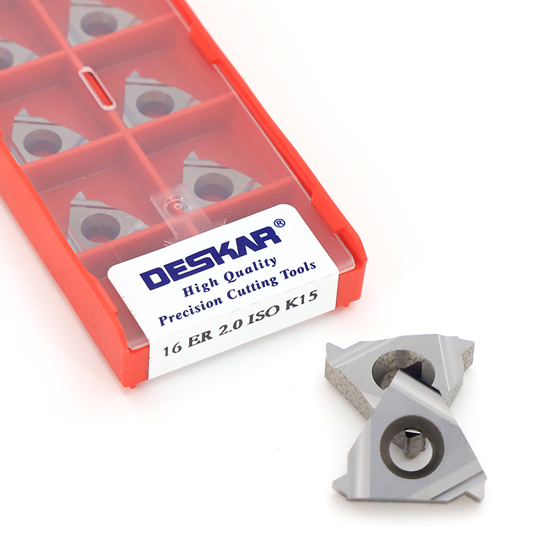 DESKAR 16 ER 2.0 ISO K15 Threaded Inserts Carbide Insert Threading Inserts